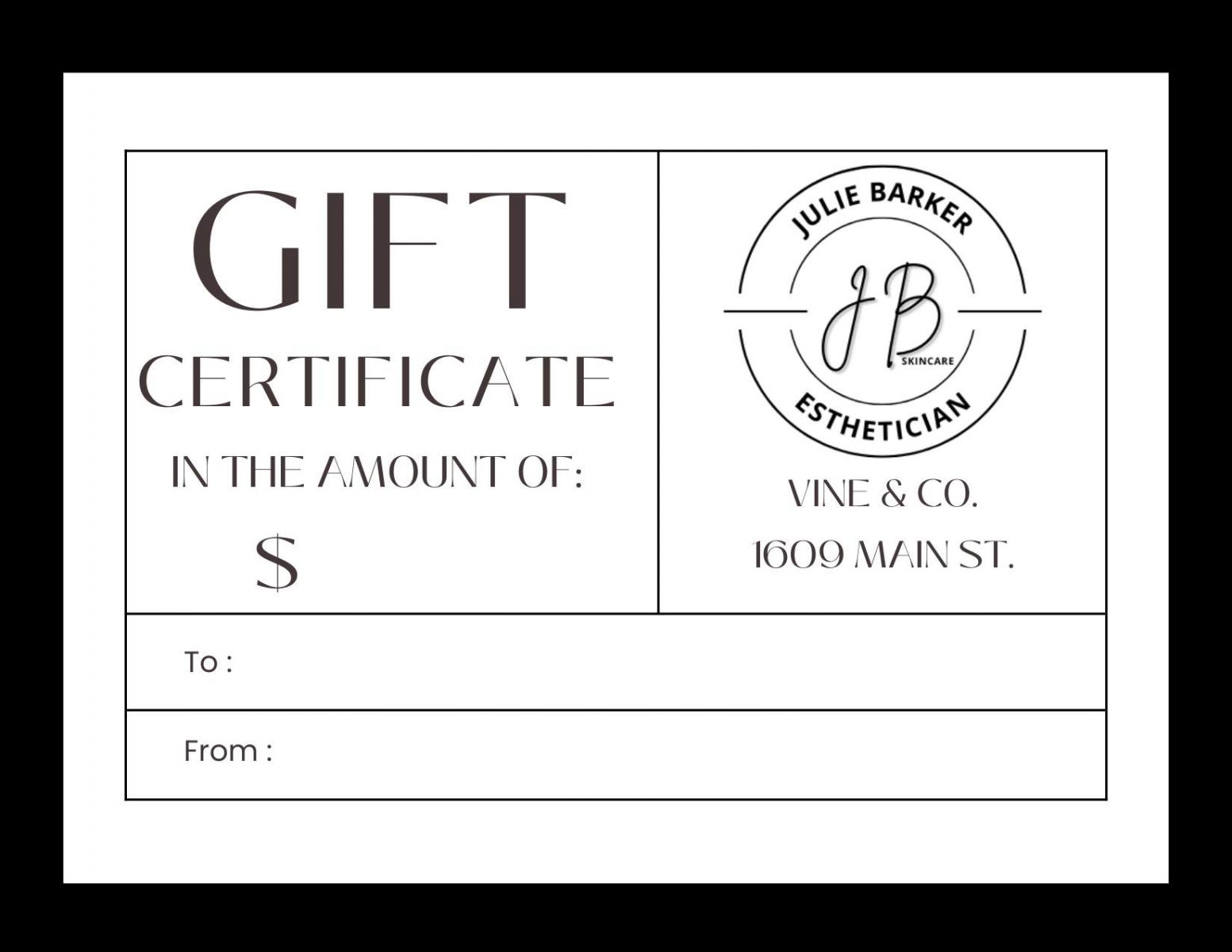 Gift Certificate